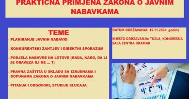 PRAKTIČNA PRIMJENA ZAKONA O JAVNIM NABAVKAMA