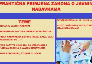 PRAKTIČNA PRIMJENA ZAKONA O JAVNIM NABAVKAMA